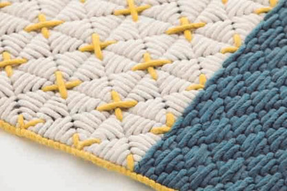 Vloerkleed Gan Rugs Silai Blue detail 1