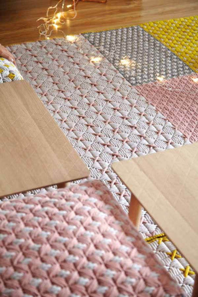 Vloerkleed Gan Rugs Silai Rose sfeer