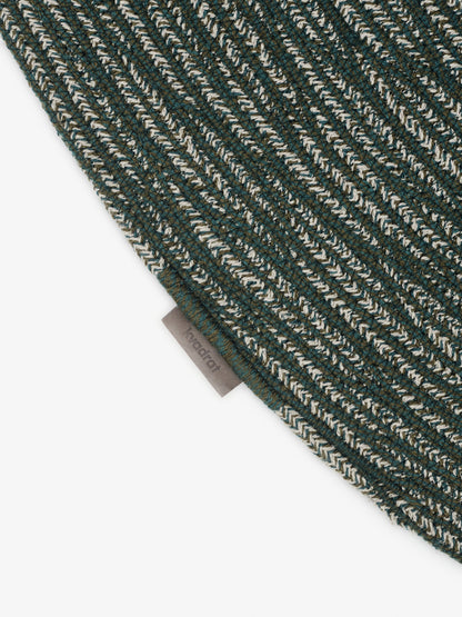 Vloerkleed Kvadrat Braid Groen Mix C0961 rond detail