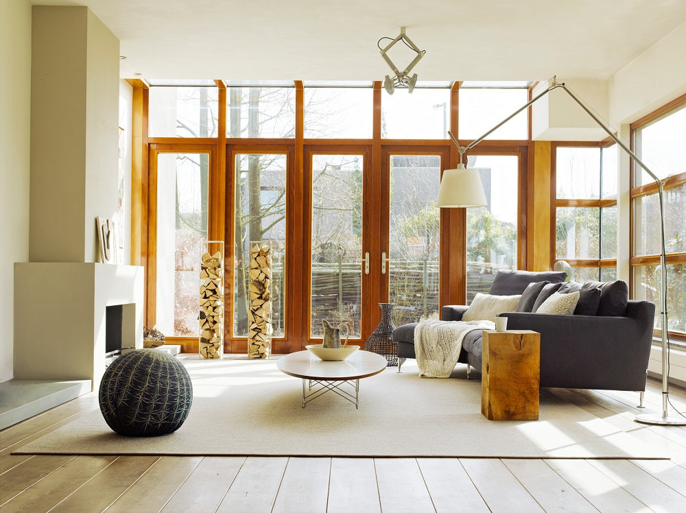 Wol kantoor vloerkleed Roos Lichtgrijs 096 interieur