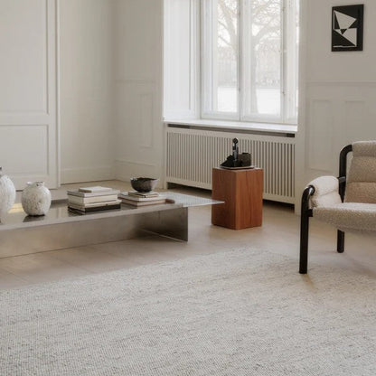 Wollen vloerkleed Ankie Beige sfeerfoto1