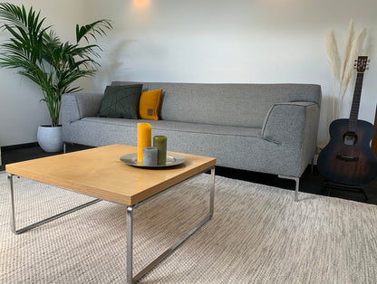 Wollen vloerkleed Anna Ijzer interieur