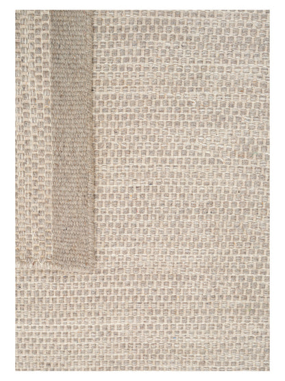 Wollen vloerkleed Anna Steel detail