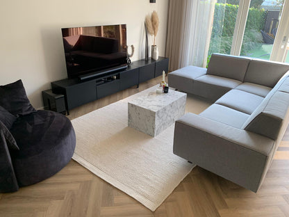 Wollen vloerkleed Anna White interieur