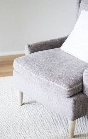 Wollen vloerkleed Anna White interieur sfeer