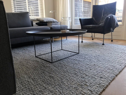 Wollen vloerkleed Filou Lichtgrijs 07 interieur
