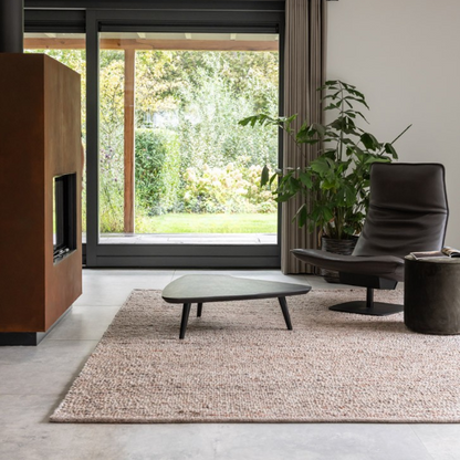 Wollen vloerkleed Greet Beige 02 sfeer