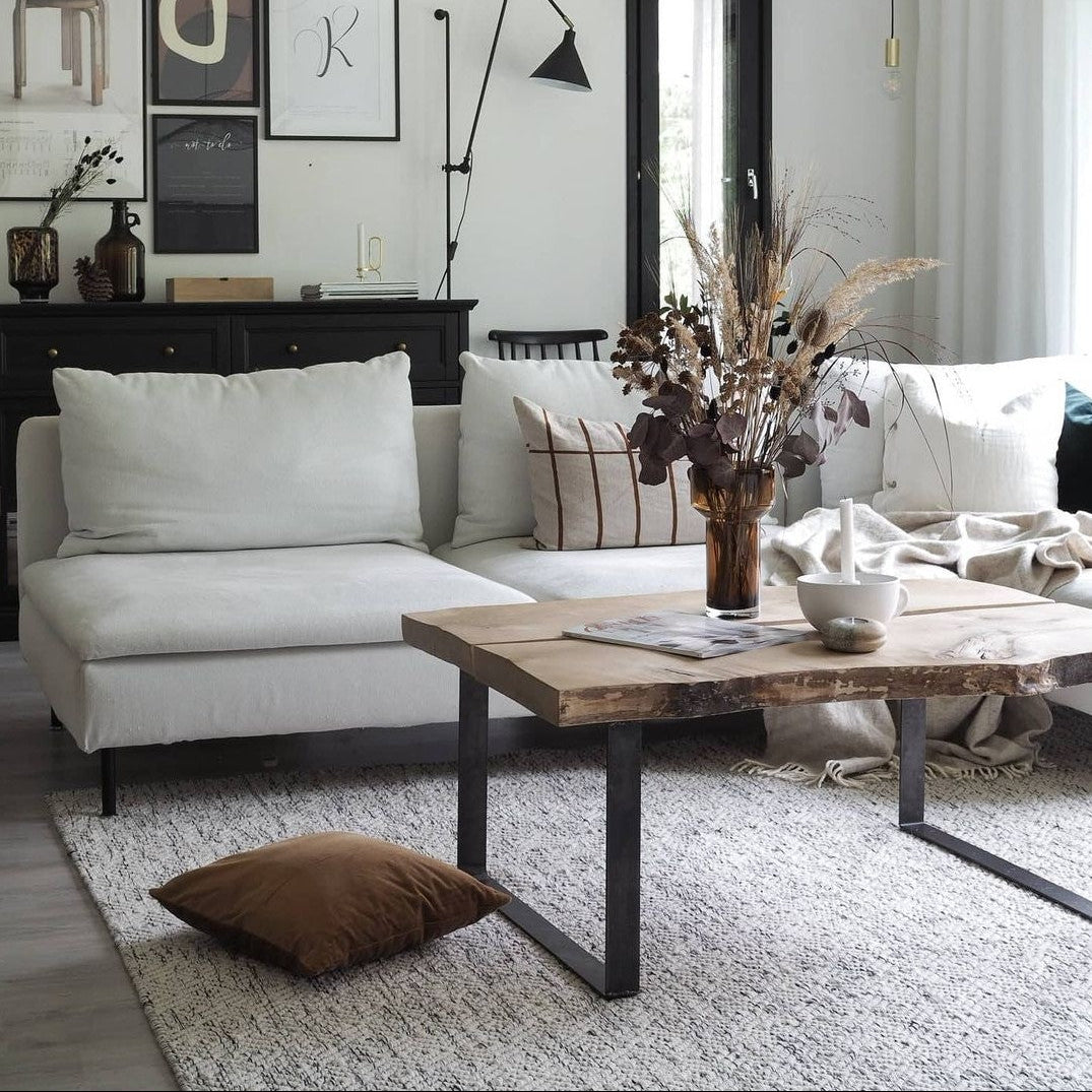 Wollen vloerkleed Nikki Wit interieur