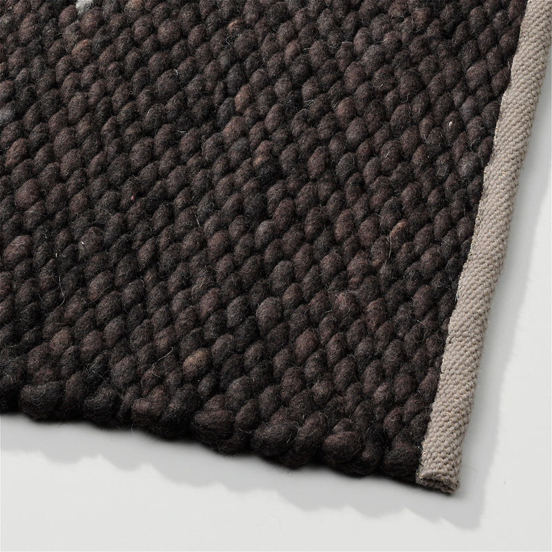 Wollen vloerkleed gevlochten Lisanne Zwart Natuurlijk 368