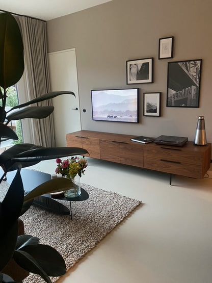 Wollen vloerkleed grof hoogpolig Tatum Offwhite Mix 01 sfeer