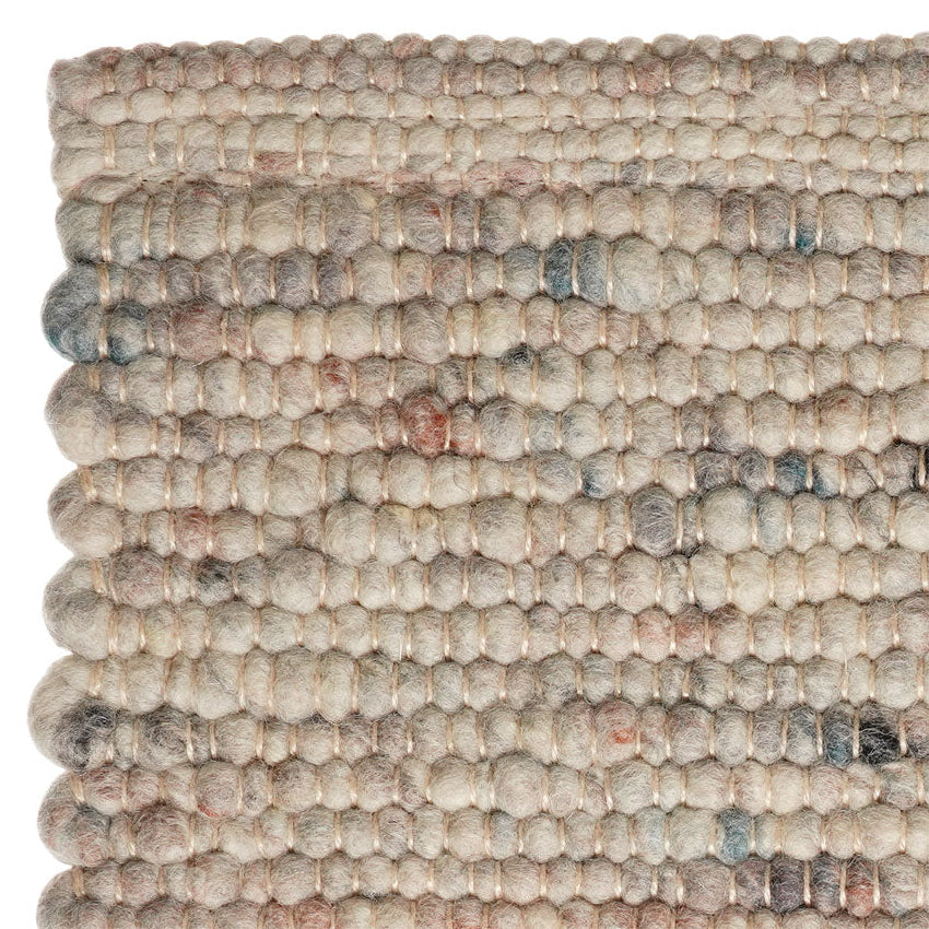 Wollen vloerkleed handgeweven Arna Dauwblauw 08