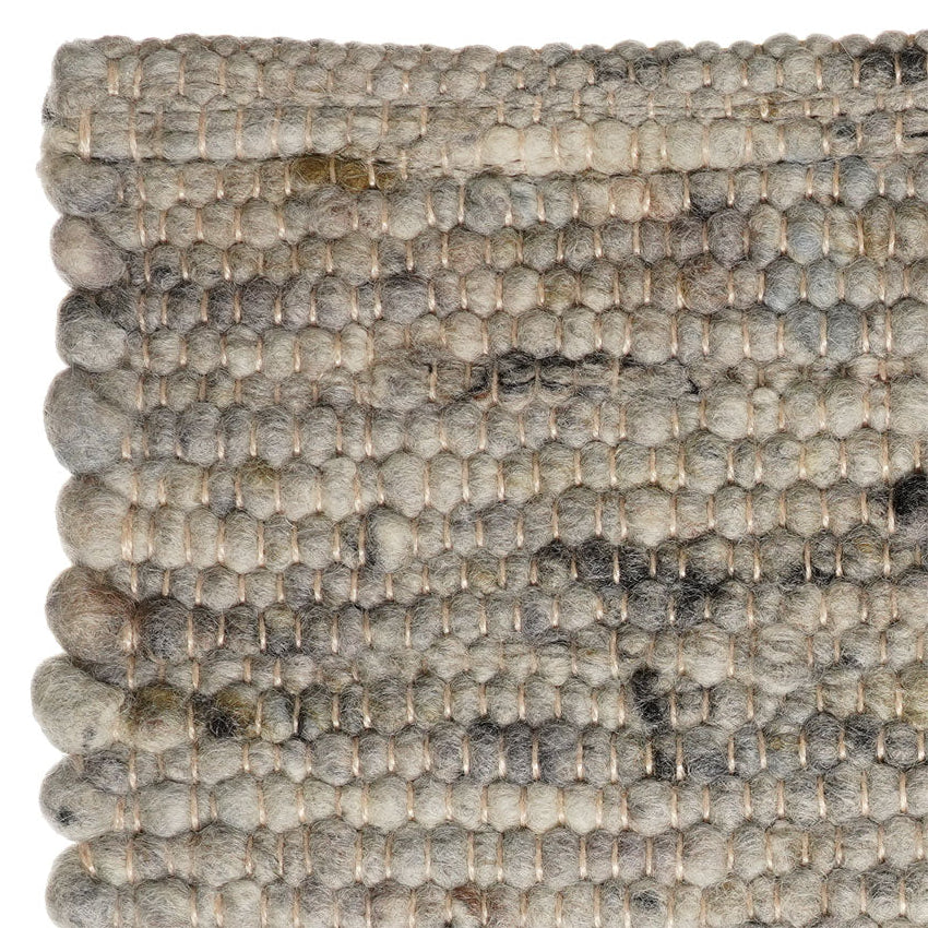 Wollen vloerkleed handgeweven Arna Grijsblauw 06