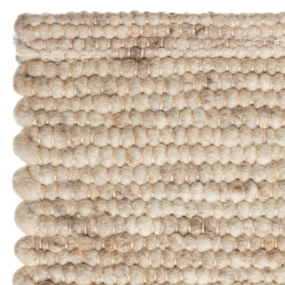 Wollen vloerkleed handgeweven Arna Lichtbeige 02