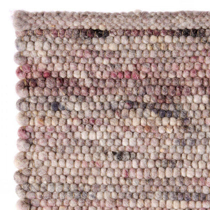 Wollen vloerkleed handgeweven Nanda Paars 12