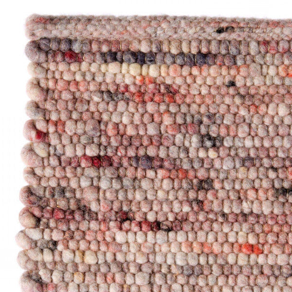 Wollen vloerkleed handgeweven Nanda Roze 10