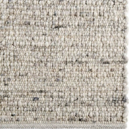 Wollen vloerkleed handgeweven Vera Offwhite 01 detail
