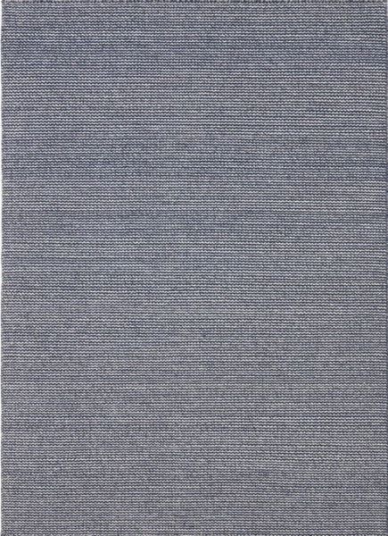 Wollen vloerkleed hip Fenne Grijs Nachtblauw 