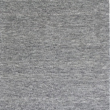 Wollen vloerkleed hip Gise Zwart Gebroken Wit 