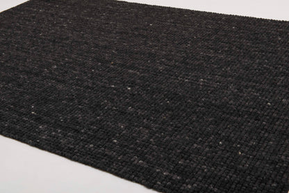 Wollen vloerkleed vlak geknoopt Keet Antraciet 24 sfeer
