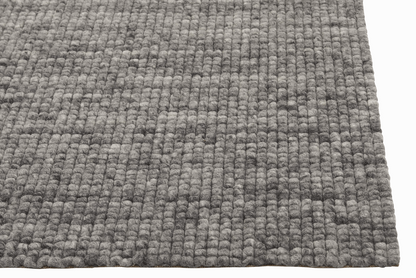 Wollen vloerkleed vlak geknoopt Keet Grijs 21