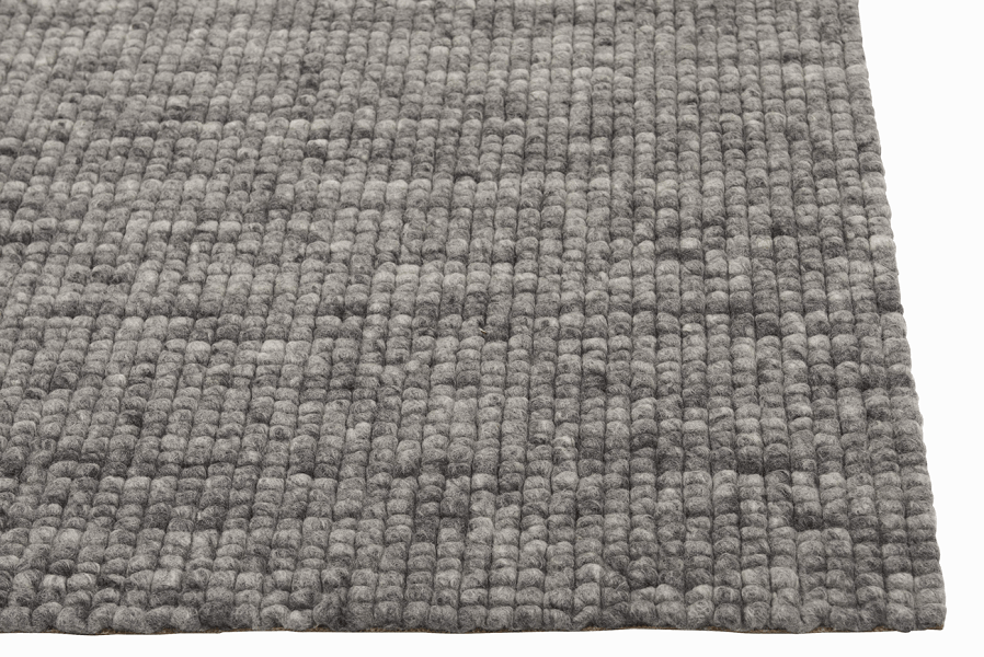 Wollen vloerkleed vlak geknoopt Keet Grijs 21