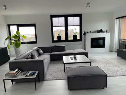 Wollen vloerkleed vlak geknoopt Keet  Middengrijs 22 interieur