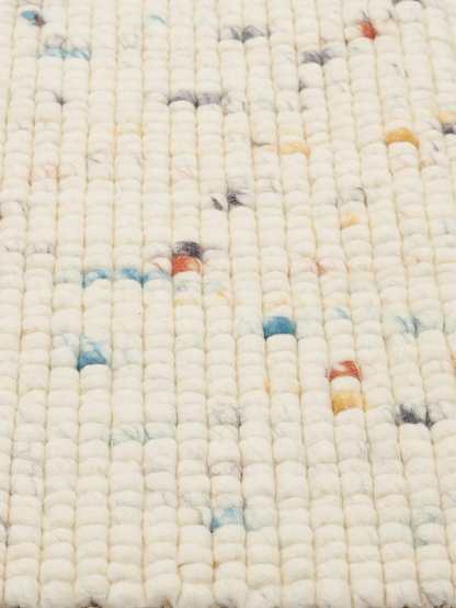 Wollen vloerkleed vlak geknoopt Keet Multi 99 closeup