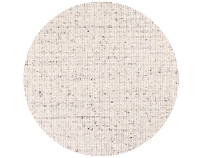 Wollen vloerkleed vlak geknoopt Keet  Rond Lichtgrijs 20 