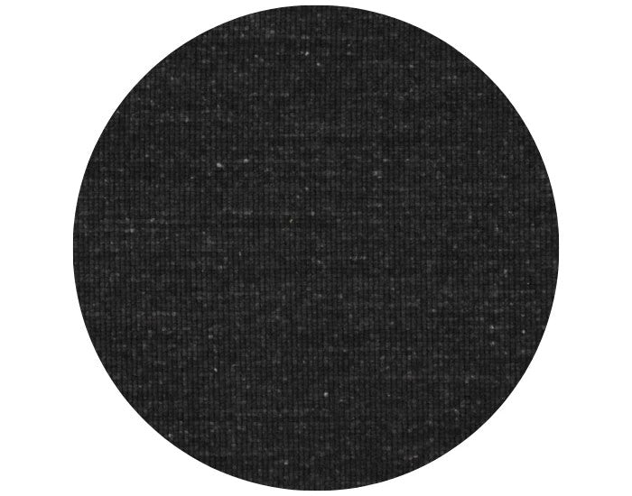 Wollen vloerkleed vlak geknoopt Keet rond Antraciet 24 