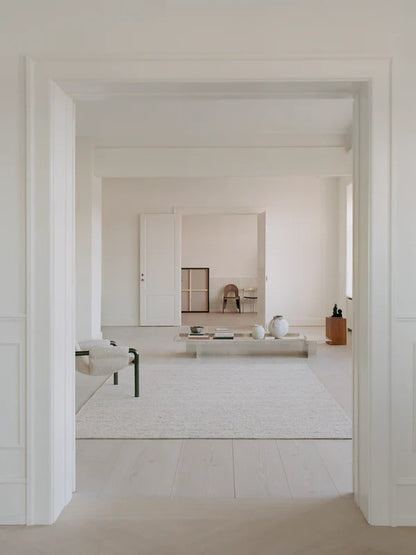 Wollen vloerkleed Ankie Beige interieur1