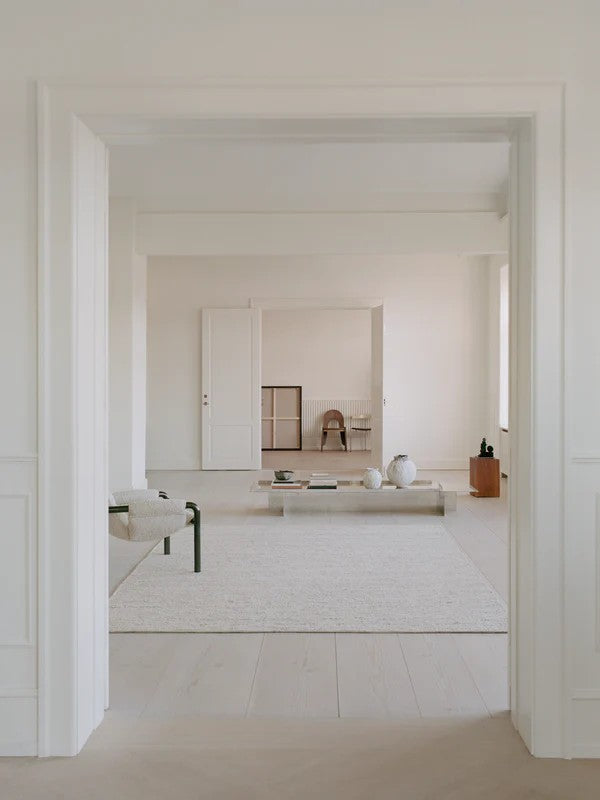 Wollen vloerkleed Ankie Beige interieur1