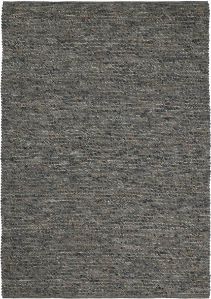 Wollen vloerkleed Ankie Charcoal groot