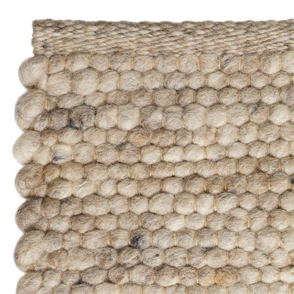 Wollen vloerkleed Celia Greige 02 detail