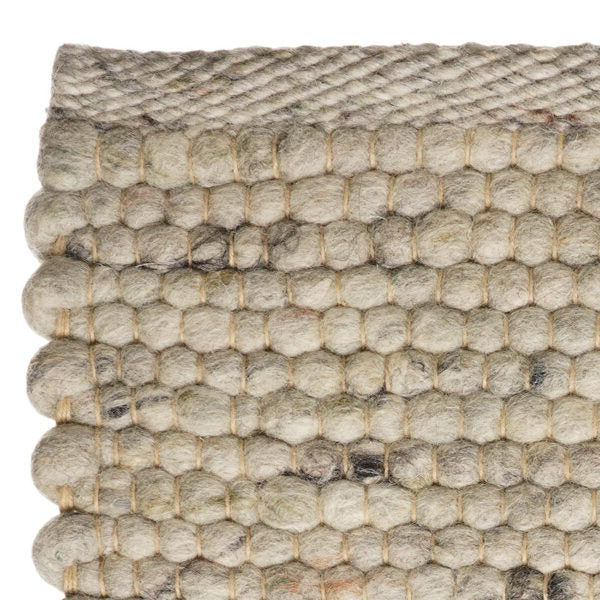 Wollen vloerkleed Celia Grijs 03 detail