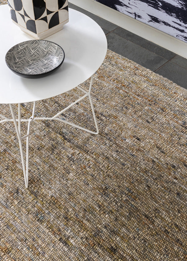 Wollen vloerkleed Diane Groen 08 sfeer