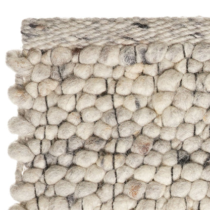 Wollen vloerkleed Eva Offwhite 01