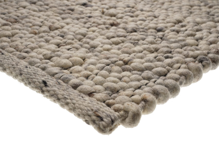 Wollen vloerkleed Eva Offwhite 01 detail