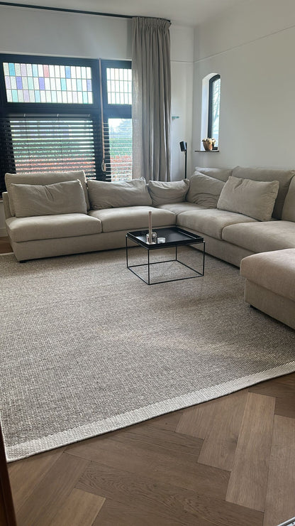 Wollen vloerkleed Fay Nature interieurfoto