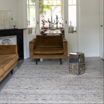 Wollen vloerkleed Imme Grijs Mix 04 interieur