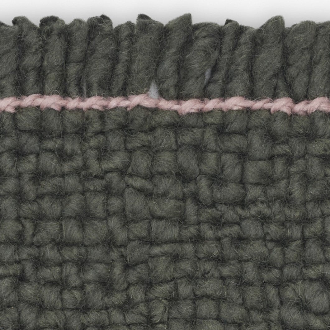 Kvadrat vloerkleed Bold Block Zwart Roze C0980
