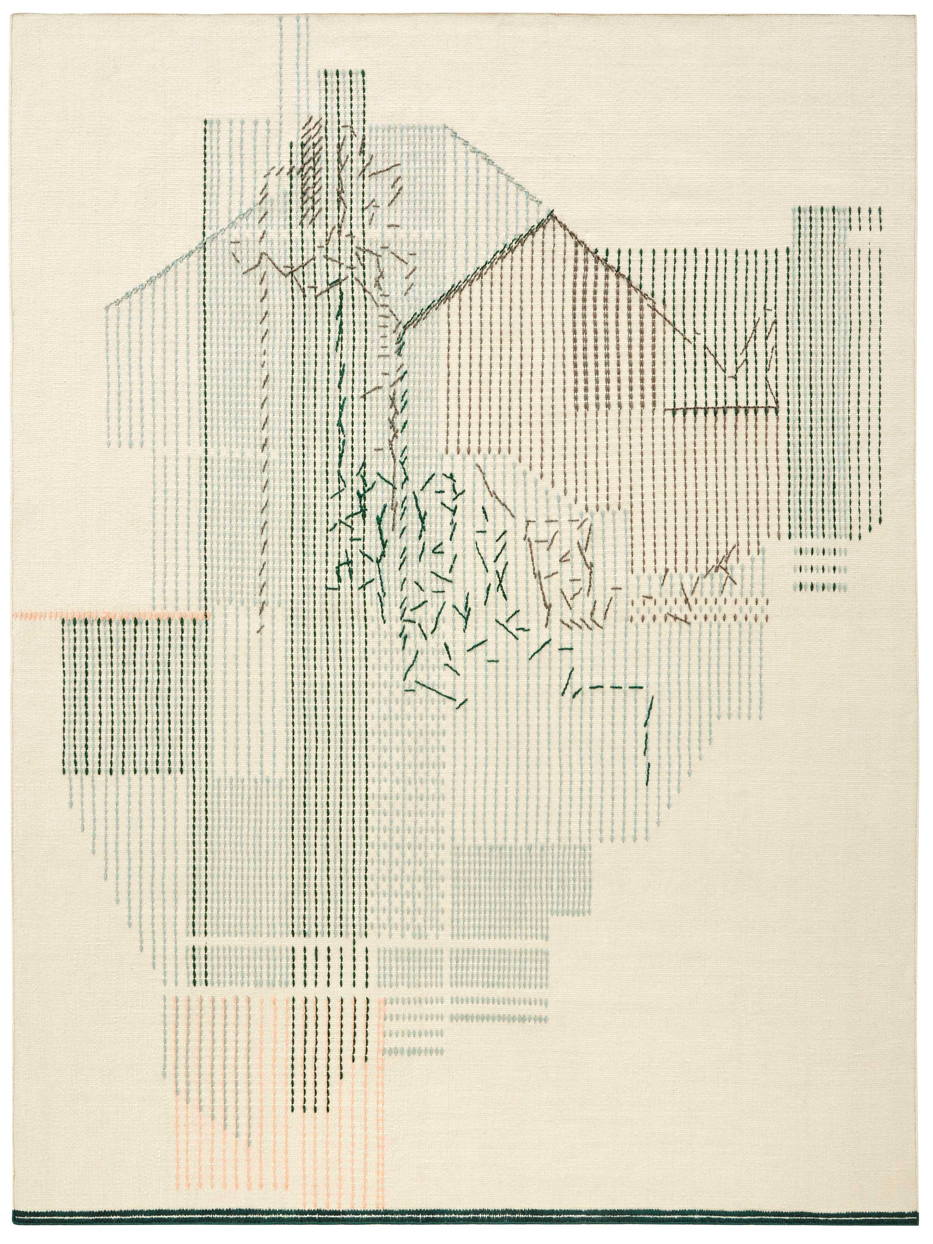 Gan Rugs vloerkleed Composition green; Gan Rugs vloerkleed Composition green; Gan Rugs vloerkleed Composition green
