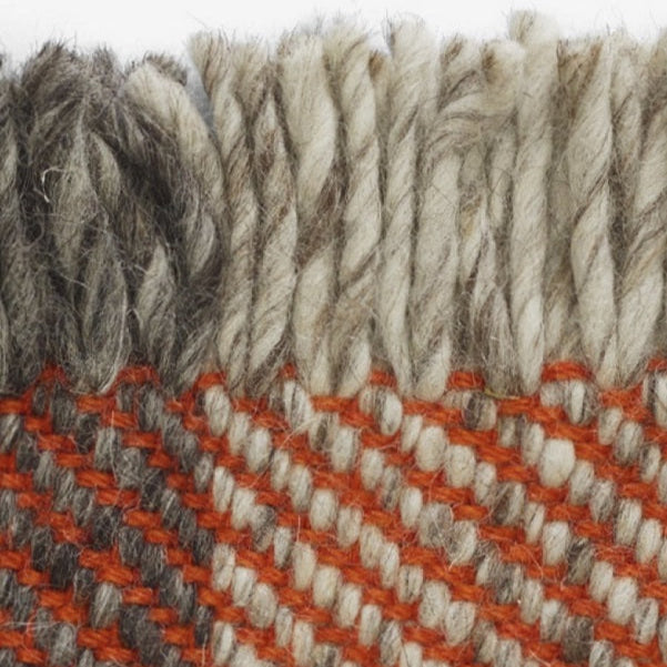 Kvadrat vloerkleed Fringe Oranje 622