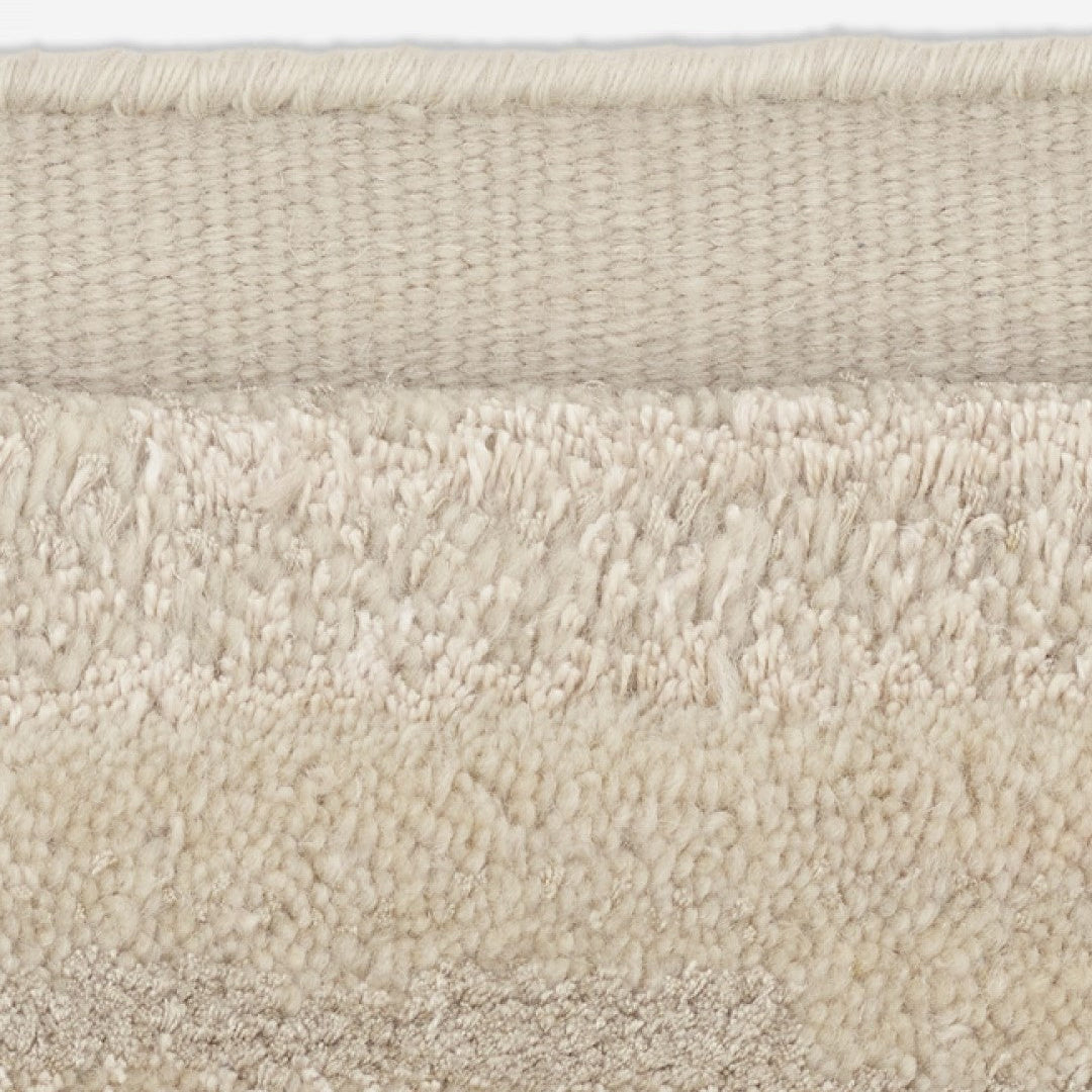 Kvadrat vloerkleed Cascade Licht Beige C0003