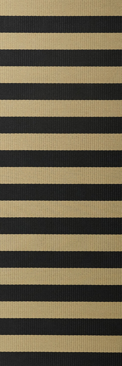 Design vloerkleed Woodnotes Big Stripe Black – Natural 1420905; Design vloerkleed Woodnotes Big Stripe Black – Natural 1420905
