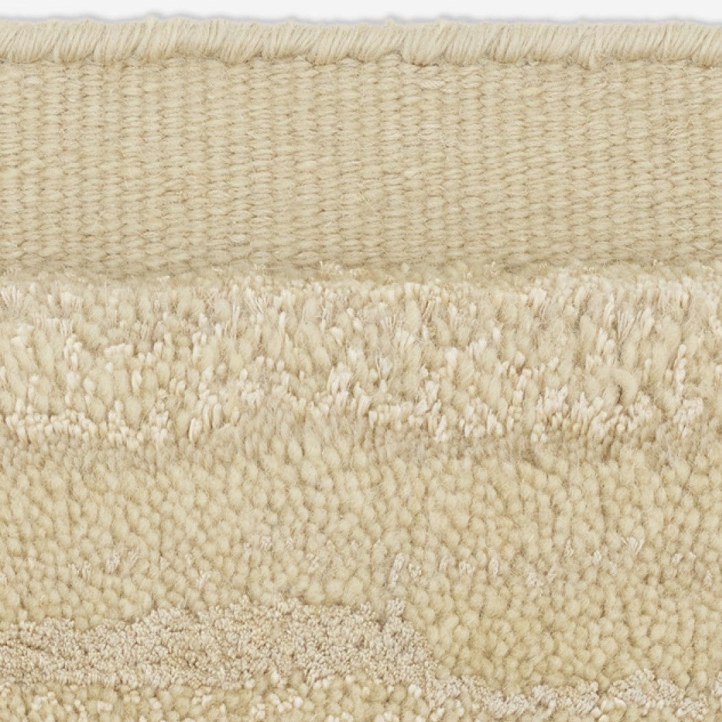Kvadrat vloerkleed Cascade Creme Wit C0012