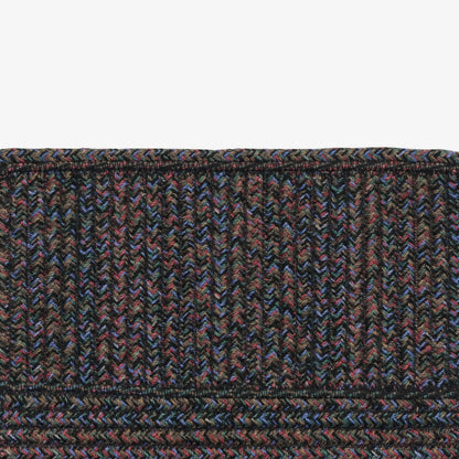 Design vloerkleed Kvadrat Corde Droit Zwart Kleur 0361; Design vloerkleed Kvadrat Corde Droit Zwart Kleur 0361
