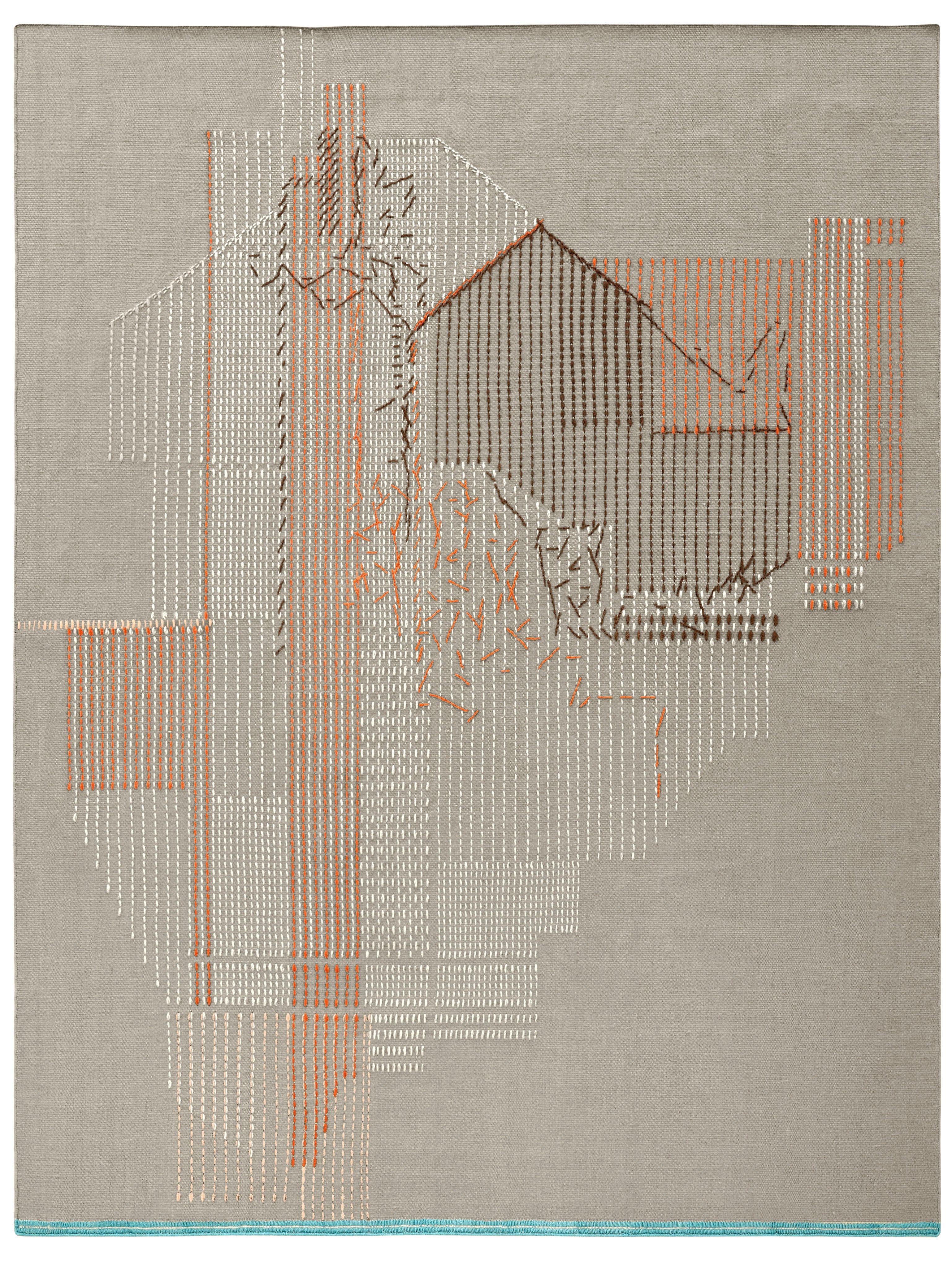 Gan Rugs vloerkleed Composition brick; Gan Rugs vloerkleed Composition brick; Gan Rugs vloerkleed Composition brick