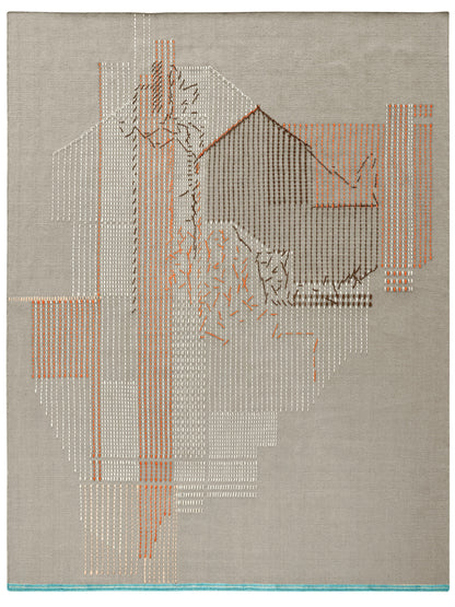 Gan Rugs vloerkleed Composition brick; Gan Rugs vloerkleed Composition brick; Gan Rugs vloerkleed Composition brick