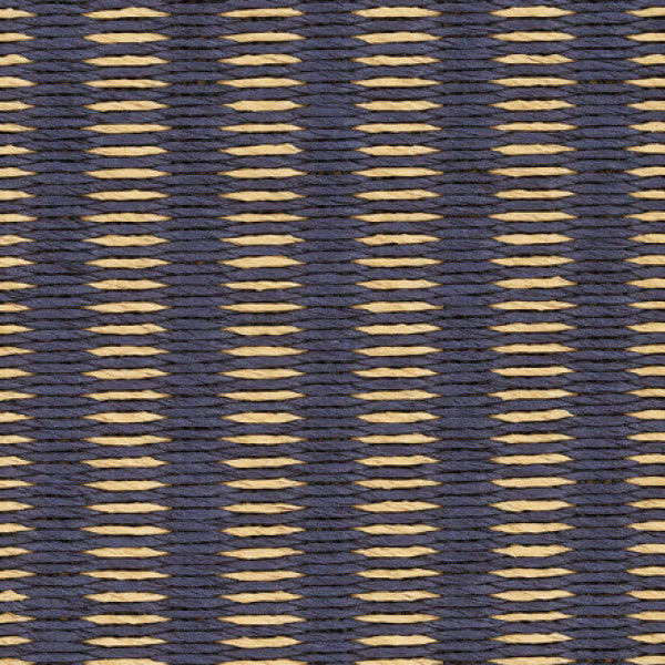 Vloerkleed Woodnotes Railway Dark Blue Natural 11645