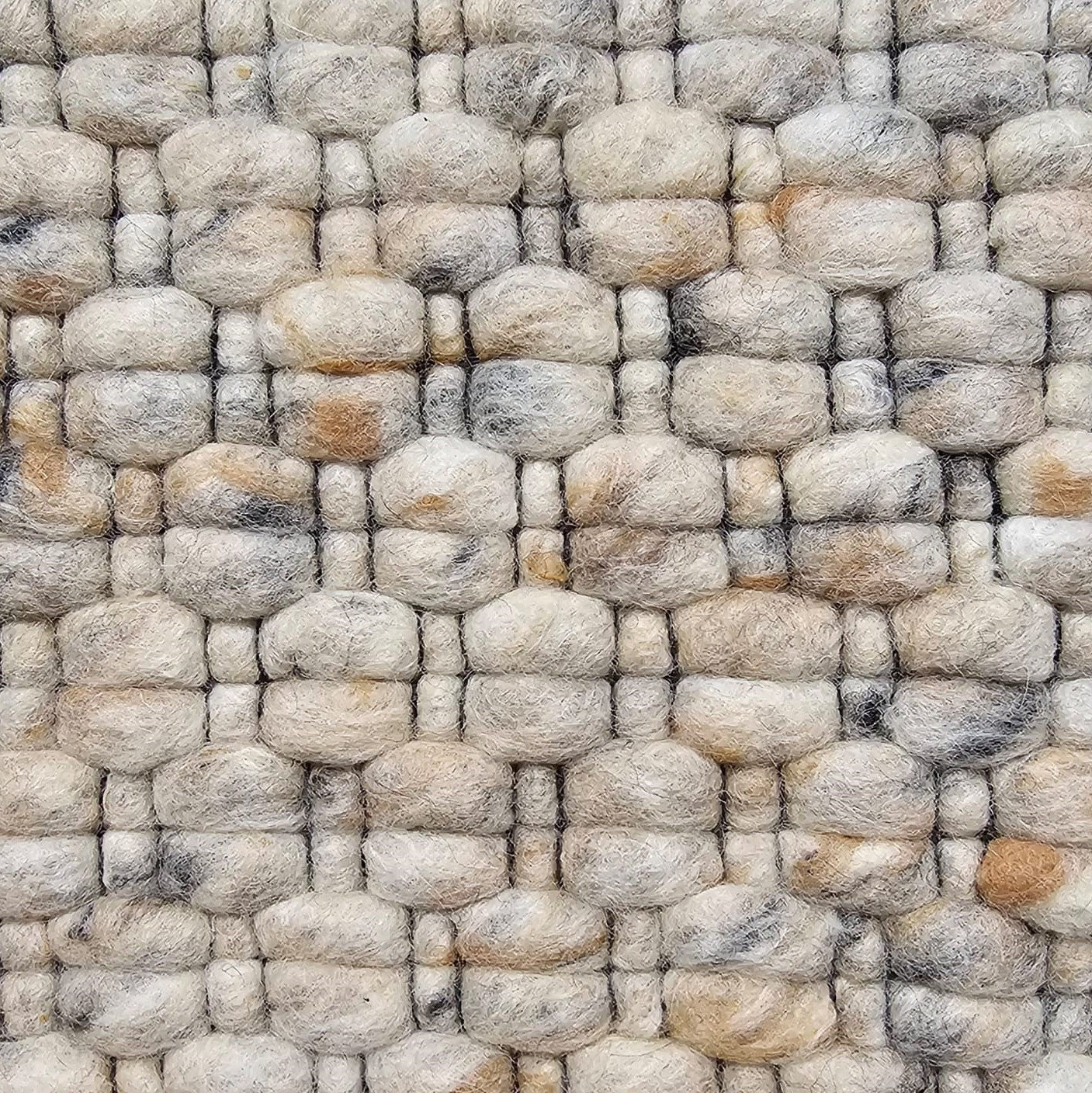 Wollen vloerkleed Imme Beige mix 03; Wollen vloerkleed Imme Beige mix 03